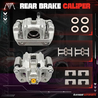 19B1448 19B1449 Rear Left&Right Disc Brake Caliper Assembly Set - size: Rear Left&Right