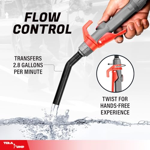 TERA PUMP Fuel Transfer Pump w/Quick Flow Control Nozzle - style: 3.25 ft Stick Pump (D)