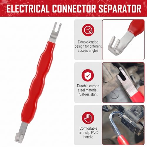 5-Piece Automotive Electrical Disconnect & Trim Removal Tool Kit, Connector & Terminal Removal, Hose Clamp Pliers for Wire Harness, Sensor Plugs & Car Clips