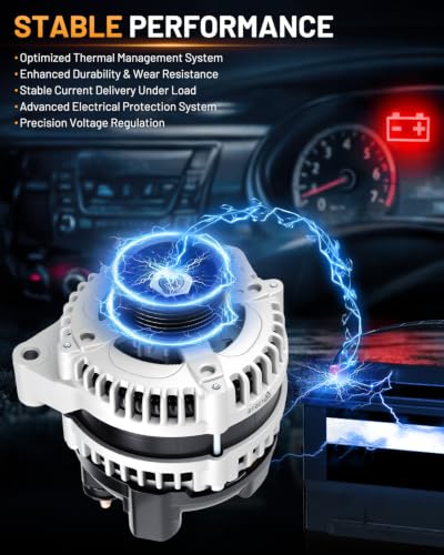 Alternator 13918 130A Fit for Honda Odyssey 2002-2004 3.5L - size: 13918N