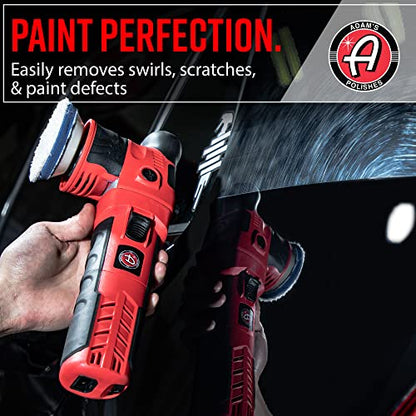 Adam's Polishes SK Pro 12mm Car Polisher Kit (10 Item) - Professional Dual Action Polisher for Car Detailing - Paint Correction, Waxer Buffer DA Polisher - Variable Speed Car Polisher System - size: Polishing Kit (10 Items)