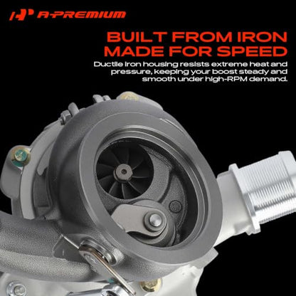 A-Premium Turbocharger with Installation Kits & Turbo Oil Feed Line