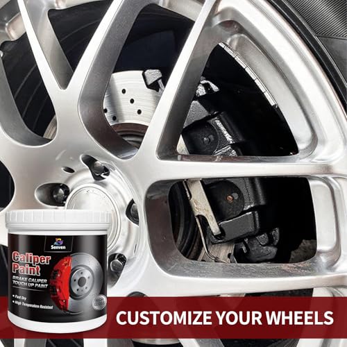 Black Caliper Paint High Temperature Brake Caliper Paint 12 fl. Oz. Touch Up Paints Red Gloss High Temperature Heat Resistant - color: Black