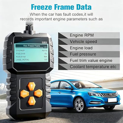 OBD2 Scanner Ease Setup Plug-Play: Clear Reset Engine Error Code