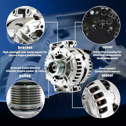 WorldCraft 12V Alternator for Fit 07 Benz E320 Bluetec, Replace 0121715015 - size: 0-121-715-015