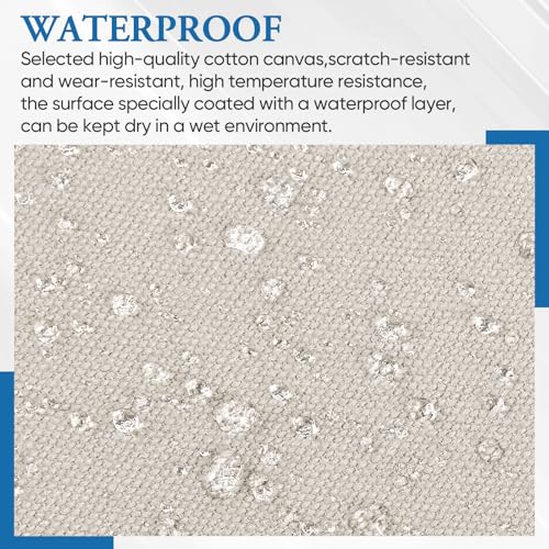 Canvas Patch 5.5 x 8 Inches 6Pcs Self-Adhesive Waterproof Canvas Patch Kit for Repairing Tents,Sofas,Boat Covers,Camping Chair,Awnings,Car Seats.（Beige） - color: Beige, size: 5.5"×8"