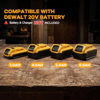 Cordless Impact Wrench 1110Ft-lbs Compatible with DeWalt 20V Battery