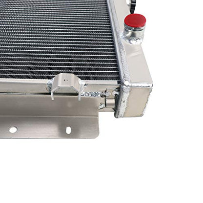 62MM 4 Row Core All Aluminum Radiator compatible with 1973-1978 Dodge Charger Chrysler Mopar V8 Big Block