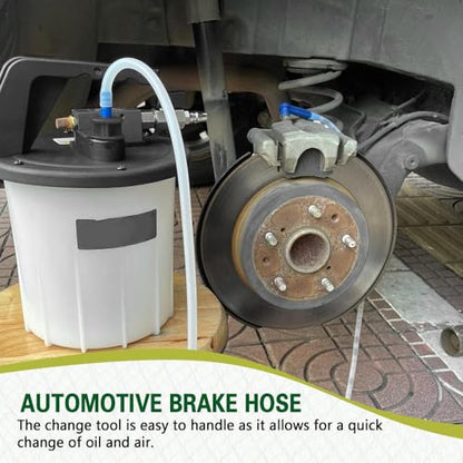 4.92 Ft Brake Fluid Bleeder Hose, Brake Bleeder Kit, One Way Check Valve Tube Bleeding Tool Kit, Oil Fluid Extractor Connection Hose for Car Braking System Repair Tool (4.92 Ft) - color: 4.92 Ft