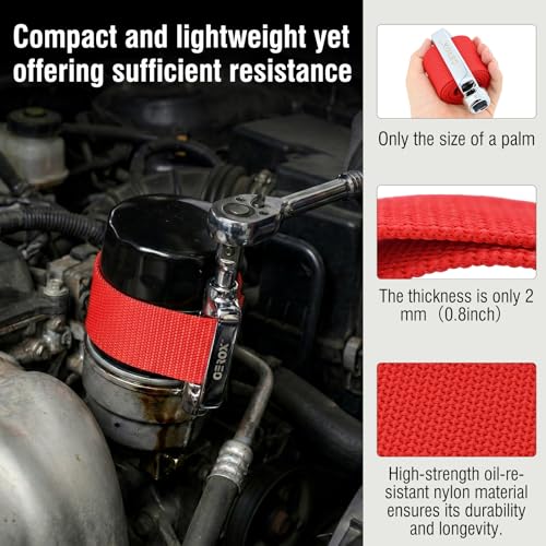 Heavy-duty oil filter wrench, Oil filter removal tool, 3/8 & 1/2 in Drive