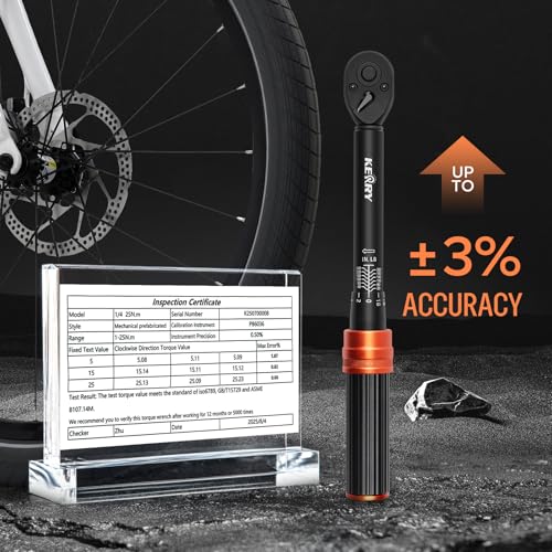 Kerry 1/4 Inch Drive Click Torque Wrench, 20-240 in-lb/2.3-27.1 Nm - size: 1pcs 1.67-20 FT.LB, style: 20-240in.lb