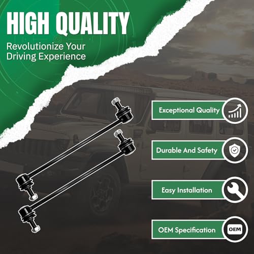 ‎‎K750297 2PCS Front Stabilizer Sway Bar End Links for Acura 2007 2008 2009 2010 2011 2012 RDX (TB1/TB2), Compatible With Honda 2007 2008 2009 2010 2011 2012 2013 2014 2015 2016 CR-V - size: K750297-2PC
