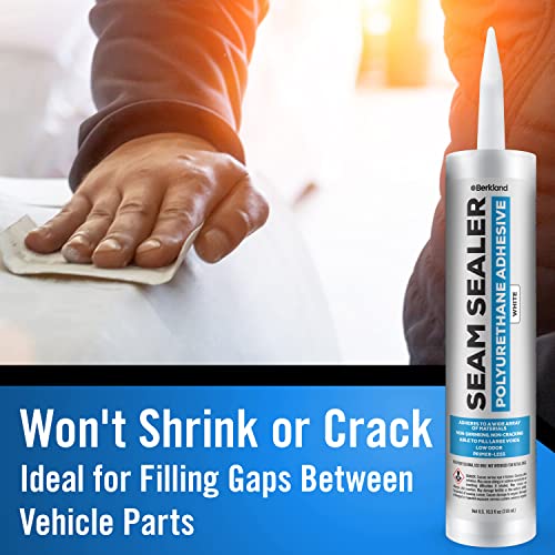 Berkland Polyurethane Seam Sealer, White - Paintable Auto Body Compound