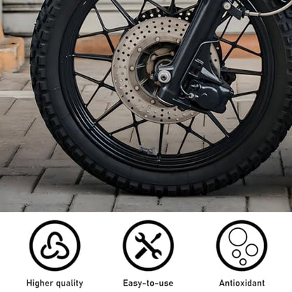 Yourkar 2 PCS Motorcycle Tire Valve Stems, 90 Degree Angle Aluminum Alloy, Black/Gray - color: Gray
