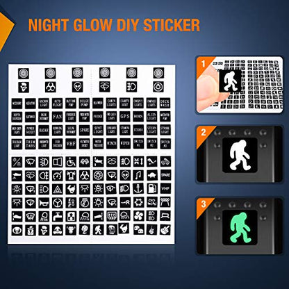 Nilight 6 Pack Rocker Switches 5 PIN On Off Toggle Green - color: Green 6 PCS