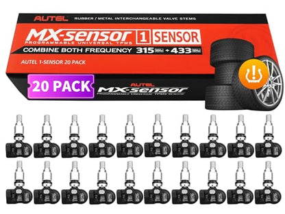 Autel TPMS Sensors 20pcs, MX-Sensor 2in1 315MHz/433MHz Tire Pressure Sensor