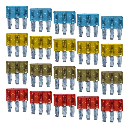 YoRise 20PCS AMP APT ATR Micro 3-Prong Car Blade Fuse (30A)