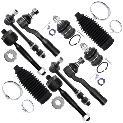 SCITOO 10pcs Front Inner Outer Tie Rod Fits 2003-2006 for Toyota for Tundra