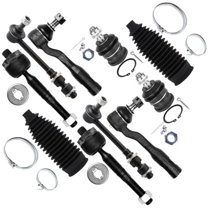 SCITOO 10pcs Front Inner Outer Tie Rod Fits 2003-2006 for Toyota for Tundra