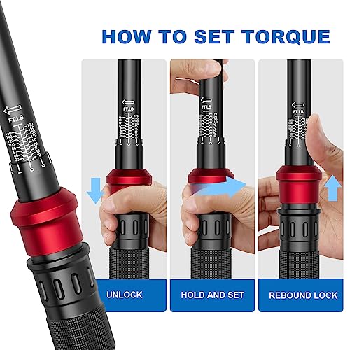 SUERCUP Next-Gen 100-Tooth, 1/2" Drive Click Torque Wrench, 10-170 Ft.Lb - size: 1/2" 10-170 Ft.Lb/13.6-230.5 N.m