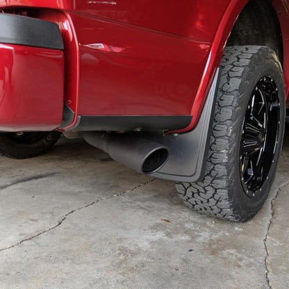A-KARCK Exhaust Tip 3" Inlet to 6" Outlet, 15" Overall Length Black Coating Bolt On Exhaust Tailpipe Tip Protect Tailpipe - size: 3" Inlet 6" Outlet 15" Long, style: BLACK