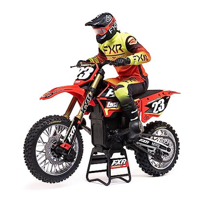 Losi RC Motorcycle Promoto-MX 1/4 Motorcycle Ready-to-Run Battery and Charger Not Included FXR LOS06000T1 Red - color: Red