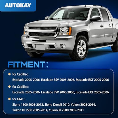 AUTOKAY Radiator Cooling Fan Assembly for Cadillac GMC Sierra