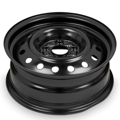 Wheel 16x6.5 in Steel Rim 5 Lug 110mm 38mm Offset 65.1mm CB| Powder-Coated Black finish Fits 2004-2008 Chevy Malibu | New OEM Replacement - 9594785