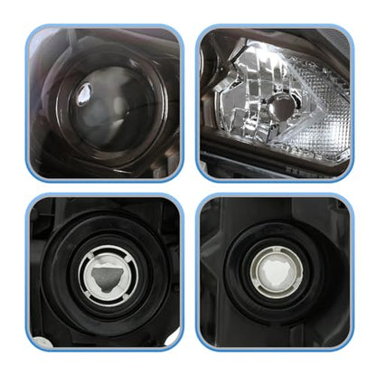 PENSUN Halogen Headlight Assembly Fit for 2016 2017 2018 Nissan Altima Replacement Headlamp Black Housing (Right Passenger Side) - color: Black Housing, size: Right Passenger Side