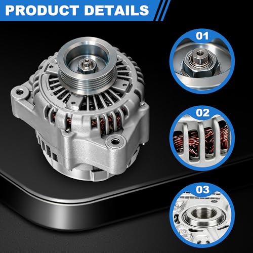 PartsFlow Alternator Assembly for 1999 2000 2001 Honda Odyssey 3.5L Cargo EX LX 31100P8F-A02