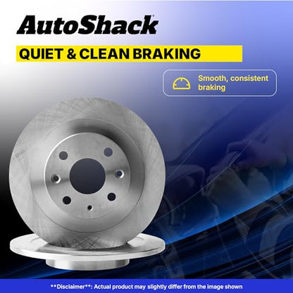 AutoShack Front Vented & Rear Vented Brake Rotors, 4pcs - style: BRAKE ROTORS