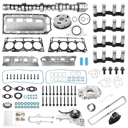 MDS 5.7L Hemi Camshaft Lifter Kit With Oil Pump Water Pump Set,Compatible with 2009-2010 Dodge Ram 1500 Durango Chrysler Aspen 2011-2015 Ram 1500,Replace# 53022263AF 5038684AA 53021622BH