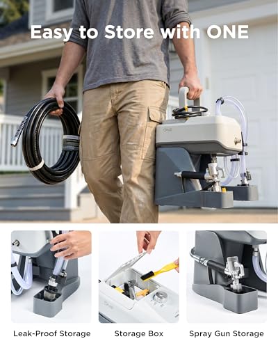 InoKraft ONE Airless Paint Sprayer, One-Knob Easy Start & Control, 3000 PSI - size: ONE - One-Knob Easy Start