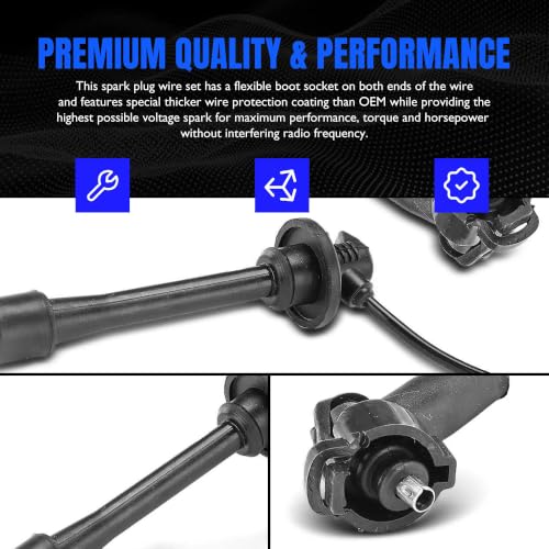 6324 3PCS Spark Plug Wires Compatible with Lexus ES300 1996-2001 - style: 6324