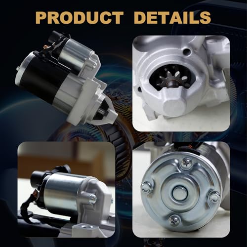 Starter Motor 10910N Fits for 14-18 Silverado/Suburban/Tahoe/Sierra,18-20 Express,18-22 Savana,15-19 Yukon,15-17 Escalade ESV,4.3/5.3/6.2L V6 V8 | OE 12655055 M000T24072 410-48340 - size: 10910