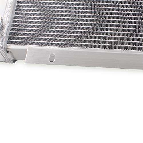 OHOB-COOL 3row Full Aluminum Radiator For 1972-1986 73 74 75 76 85 Jeep CJ CJ5 CJ6 CJ7 V8 Conversion (CHEVY ENGINES ONLY) - size: 72-86 jeep