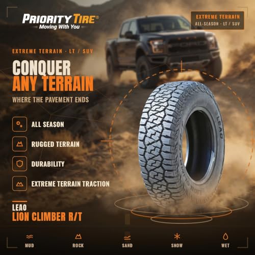 Leao Lion Climber R/T LT35X12.50R20 125Q Rugged Terrain F (12 Ply) Tire