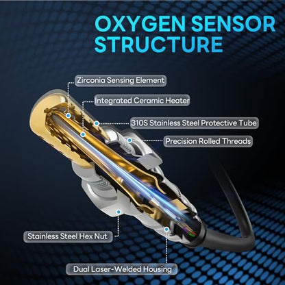 Oxygen Sensor Air Fuel Ratio Compatible with BMW 740iL 840Ci 318ti 540i Z3 323i 325i 328i 330i 530i 528i X5 M5 Z4& More Replace # 13559 - size: 13559