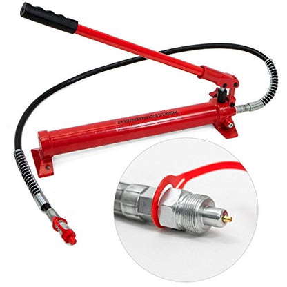 XtremepowerUS 10-Ton Porta Power Hydraulic Jack Ram Automotive Car Autobody Frame Repair Power Tool Loadhandler Equipment with Case - size: 10 Ton