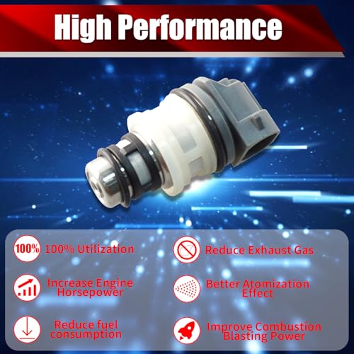 Set of 4 Fuel Injectors 17113197 FJ100 832-11201 Replacement - size: FJ100