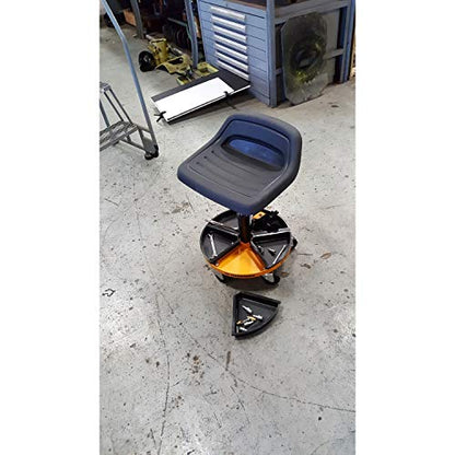 GEARWRENCH Adjustable Height Swivel Mechanics Seat, 18" To 22" - 86994