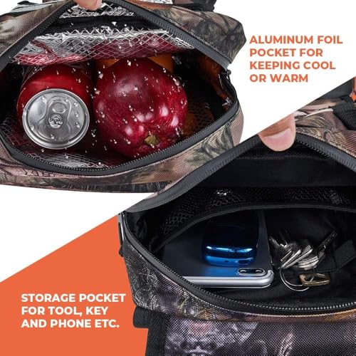KEMIMOTO ATV Tank Bag, Water-resistant Warm Cooler Motorcycle Saddle Bag - color: Camo