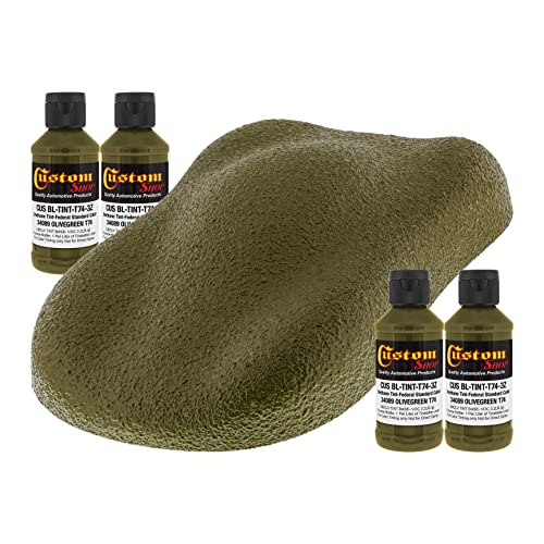 Custom Coat 3 Ounce, Olive Green, Bedliner Tint Concentrate, 4 Pack - color: Olive Green, size: 3-Ounce (Pack of 4)