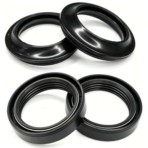 Fork Seals Dust Seal Kit, Motorcycle Front Fork Oil Seals Dust Seal Wiper Replace Kit for Honda Shadow VLX 600 VT600 1988-2008 Nighthawk 700S CB700SC 1984-1986, Engine Accessories (4PCS)