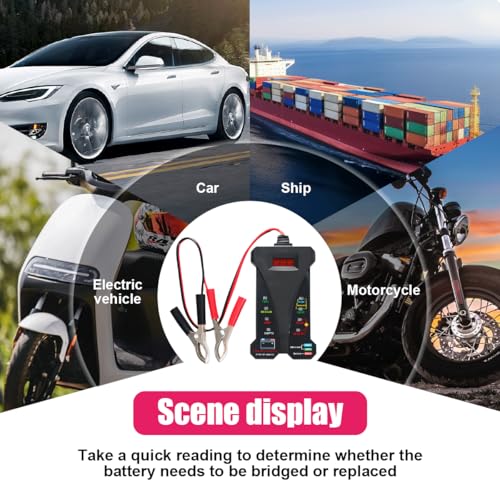 Car Battery Tester, 12V Digital Battery Tester Voltmeter