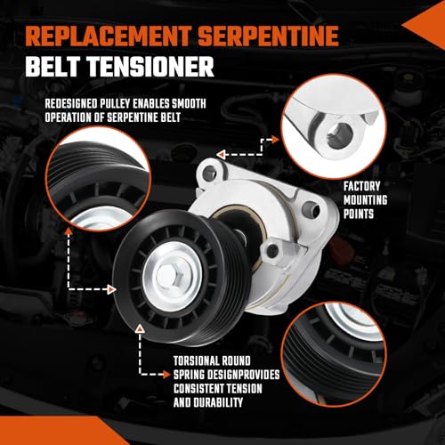 Belt Tensioner Pulley 38452 Fit For Ford Escape 2005-2012 Fusion 2006-2009 - size: 38452