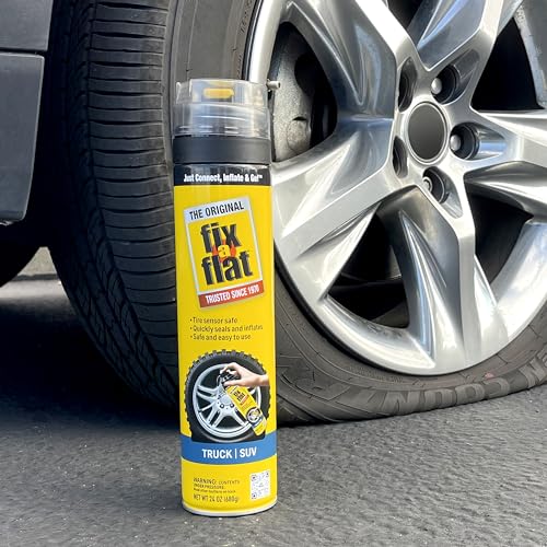 Fix-A-Flat S60369-6PK Aerosol Emergency Flat Tire Repair and Inflator, for X-Large Tires, Eco-Friendly Formula, Universal Fit for All Cars, Trucks and SUVs, 24 oz. (Pack of 6) - size: Truck / SUV (Pack of 6)