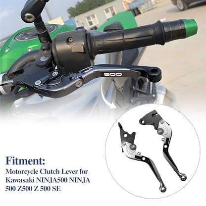 Brake Clutch Lever for Z500 Ninja500, Adjustable Levers(Titanium) - color: Titanium)