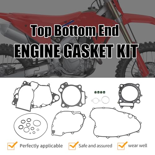 Top Bottom End Engine Gasket Kit, Replacement for Honda CRF450R Motorcycle 2002-2008
