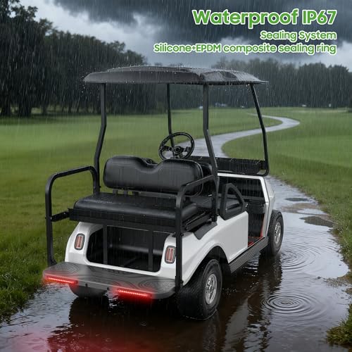 10L0L 12V Universal Golf Cart Taillight Kit with Turn Signal & Brake Light